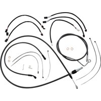 4871131 - Magnum Shielding Pearl Designer Handlebar Cable Install Kit For Harley Davidson FLHRXS 1868 2021-2024 30.5 - 35.5cm (12" - 14") - Black