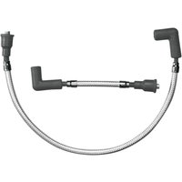 3040C - Magnum Shielding Braided Spark Plug Wire For Harley Davidson FLD 1690 2012-2013 184 mm (7-1/4")/50 cm (19-3/4") - Chrome/Silver