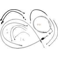 3871151 - Magnum Shielding Sterling Chromite II Designer Handlebar Cable Install Kit For Harley Davidson FLHR 1750 2021-2022 30.5 - 35.5cm (12" - 14") - Chrome/Clear-Coated