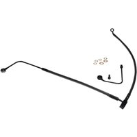 AS47001 - Magnum Shielding Designer Series Brake Hose Kit For Harley Davidson FLS 1690 2012-2017 Front/Lower - Black/Black Pearl