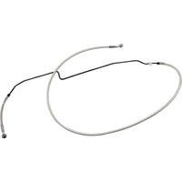 AS375144 - Magnum Shielding Braided Brake Hose For Indian Challenger 108 2020-2024 Front/Lower Or Upper +10.2 cm (4") - Chrome/Sterling Chromite® II