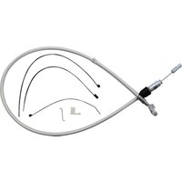 Image of 32344HE - Magnum Shielding Sterling Chromite II Quick Connect Clutch Cable For Harley Davidson FLDE 1750 2018-2020 96.5 cm (38") - Chrome