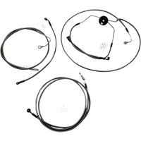 487004 - Magnum Shielding Pearl Designer Handlebar Cable Install Kit For Harley Davidson FLHRSE4 1800 2008 25.5cm (10") - Black