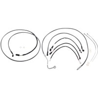 787851 - Magnum Shielding KarbonFibr Designer Handlebar Cable Install Kit For Harley Davidson FLHT 1750 2019-2020 30.5 - 35.5cm (12" - 14") - Carbon Fiber/Silver