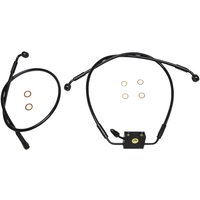 SBB1335-26 - Magnum Shielding XR Dual Disc ABS Brake Hose Kit For Harley Davidson FXFB 1750 2018-2019 Front 39 cm (15-1/2")/56 cm (22") - Black