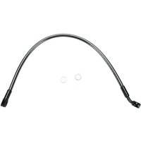 47117 - Magnum Shielding Braided Non-ABS Front Brake Hose Kit For Harley Davidson FXDX 1450 1999-2003 Front/Upper 43 cm (17") - Black/Black Pearl