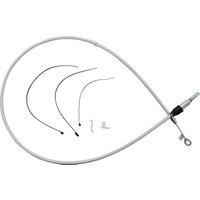 Image of 323420HE - Magnum Shielding Sterling Chromite II Quick Connect Clutch Cable For Harley Davidson FLDE 1750 2018-2020 137 cm (54") - Chrome