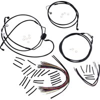 486021 - Magnum Shielding XR Handlebar Cable Install Kit For Harley Davidson FLTRSE3 1800 2009 30.5 - 35.5cm (12" - 14") - Black