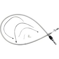 Image of 32348HE - Magnum Shielding Sterling Chromite II Quick Connect Clutch Cable For Harley Davidson FLDE 1750 2018-2020 106.5 cm (42") - Chrome