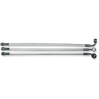 37225 - Magnum Shielding Braided Non-ABS Brake Hose Kit For Harley Davidson FLTRX1690 Front 63.5 cm (25") - Chrome