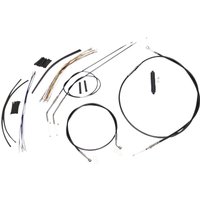 489652 - Magnum Shielding XR Handlebar Cable Install Kit For Harley Davidson XL 1200 C 2007-2013 25.5 - 30.5cm (10" - 12") - Black/Chrome