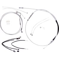 387982 - Magnum Shielding Sterling Chromite II Designer Handlebar Cable Install Kit For Harley Davidson FLTRK 1868 2021-2024 38 - 43cm (15" - 17") - Chrome/Clear-Coated