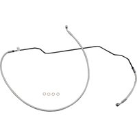 Image of AS375039 - Magnum Shielding Braided Front Upper Brake Hose For Indian Scout 60 2021-2022 +20.3 cm (8")/+25.4 cm (10") - Chrome/Sterling Chromite® II