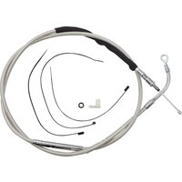 52366HE - Magnum Shielding High-Efficiency Stainless Clutch Cable For Harley Davidson FLH 1868 2021 182.5 cm (71-3/4") - Polished