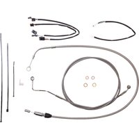 5891171 - Magnum Shielding XR Handlebar Cable Install Kit For Harley Davidson FLH 1868 2021 30.5 - 35.5cm (12" - 14") - Chrome/Clear-Coated