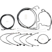 787411 - Magnum Shielding KarbonFibr Designer Handlebar Cable Install Kit For Harley Davidson FLHRXS 1750 2017-2018 30.5 - 35.5cm (12" - 14") - Carbon Fiber/Silver