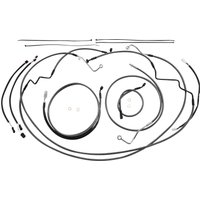 787871 - Magnum Shielding KarbonFibr Designer Handlebar Cable Install Kit For Harley Davidson FLTRK 1868 2020 30.5 - 35.5cm (12" - 14") - Carbon Fiber/Silver