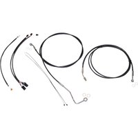 489932 - Magnum Shielding XR Handlebar Cable Install Kit For Harley Davidson FLHR 1750 2021-2022 38 - 43cm (15" - 17") - Black/Chrome