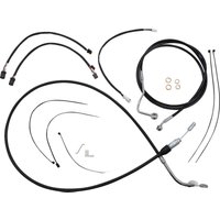 4891172 - Magnum Shielding XR Handlebar Cable Install Kit For Harley Davidson FLH 1868 2021 38 - 43cm (15" - 17") - Black/Chrome