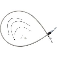 Image of 523418HE - Magnum Shielding Quick Connect Clutch Cable For Harley Davidson FLDE 1750 2018-2020 132 cm (52") - Silver