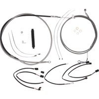 5891021 - Magnum Shielding XR Handlebar Cable Install Kit For Harley Davidson FLHRXS 1868 2021-2024 30.5 - 35.5cm (12" - 14") - Chrome/Clear-Coated