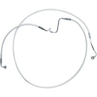 AS370182 - Magnum Shielding Designer Series Extended ABS Touring Brake Hose Kit For Harley Davidson FLH 1868 2021 +5.1 cm (2") Front/Lower - Chrome/Sterling Chromite® II