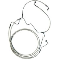 AS370162 - Magnum Shielding Designer Series Extended ABS Touring Lower Brake Hose Kit For Harley Davidson FLH 1868 2021 Front/Lower - Chrome/Sterling Chromite® II