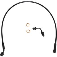 Image of SBB1507-32 - Magnum Shielding XR Brake Hose with Adapter For Harley Davidson FXFB 1750 2018-2019 Front/Upper 81.5 cm (32") - Black