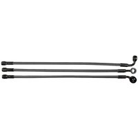 47115 - Magnum Shielding Braided Non-ABS Front Brake Hose Kit For Harley Davidson XL 1200S 1996-2003 Front/Upper 38 cm (15") - Black/Black Pearl