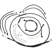 787951 - Magnum Shielding KarbonFibr Designer Handlebar Cable Install Kit For Harley Davidson FLTRK 1868 2024 30.5 - 35.5cm (12" - 14") - Carbon Fiber/Silver