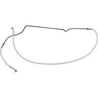 AS375035 - Magnum Shielding Braided Front Upper Brake Hose For Indian Scout 60 2021-2022 +10.2 cm (4")/+15.2 cm (6") - Chrome/Sterling Chromite® II