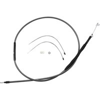 722310HE - Magnum Shielding Polished KarbonFibr Clutch Cable For Harley Davidson FLHR 1584 2008 184.5 cm (72-11/16") - Carbon Fiber/Silver