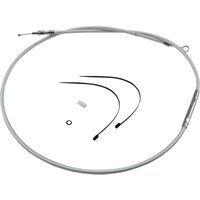 32104HE - Magnum Shielding Sterling Chromite II Clutch Cable For Harley Davidson FLHS 1340 1987-1988 184.5 cm (72-11/16") - Chrome
