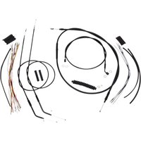 486652 - Magnum Shielding XR Handlebar Cable Install Kit For Harley Davidson XL 1200 C 2007-2013 25.5 - 30.5cm (10" - 12") - Black