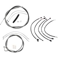 5891022 - Magnum Shielding XR Handlebar Cable Install Kit For Harley Davidson FLHRXS 1868 2021-2024 38 - 43cm (15" - 17") - Chrome/Clear-Coated