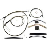 Image of 387872 - Magnum Shielding Sterling Chromite II Designer Handlebar Cable Install Kit For Harley Davidson FLTRK 1868 2020 38 - 43cm (15" - 17") - Chrome