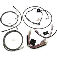 487022 - Magnum Shielding Pearl Designer Handlebar Cable Install Kit For Harley Davidson FLTRSE3 1800 2009 38 - 43cm (15" - 17") - Black