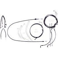 4871221 - Magnum Shielding Pearl Designer Handlebar Cable Install Kit For Harley Davidson FLHR 1750 2021-2022 30.5 - 35.5cm (12" - 14") - Black