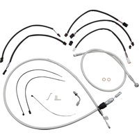 3871182 - Magnum Shielding Sterling Chromite II Designer Handlebar Cable Install Kit For Harley Davidson FLDE 1750 2018-2020 38 - 43cm (15" - 17") - Chrome/Clear-Coated