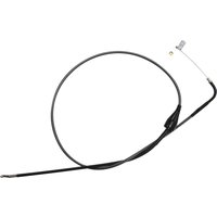 742810 - Magnum Shielding KarbonFibr Braided Throttle/Idle Cable For Harley Davidson FLHR 1450 2002-2003 89 cm (35-1/8") - Carbon Fiber/Silver