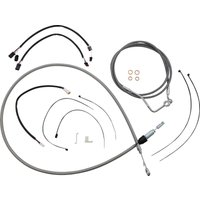5891142 - Magnum Shielding XR Handlebar Cable Install Kit For Harley Davidson FLTRK 1868 2021-2024 38 - 43cm (15" - 17") - Chrome/Clear-Coated
