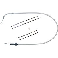Image of 32358HE - Magnum Shielding Sterling Chromite II Quick Connect Clutch Cable For Harley Davidson FLDE 1750 2018-2020 119.5 cm (47") - Chrome