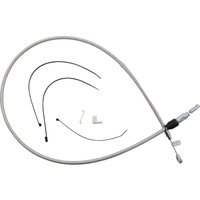 Image of 523416HE - Magnum Shielding Quick Connect Clutch Cable For Harley Davidson FLDE 1750 2018-2020 127 cm (50") - Silver