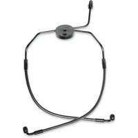 47004 - Magnum Shielding Designer Series Front Lower Brake Hose Kit For Harley Davidson FXDL 1340 1996-1998 Front/Lower - Black/Black Pearl