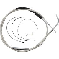 Image of 52368HE - Magnum Shielding High-Efficiency Stainless Clutch Cable For Harley Davidson FLH 1868 2021 187.5 cm (73-3/4") - Polished