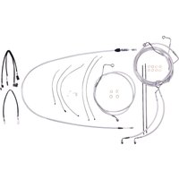 3871213 - Magnum Shielding Sterling Chromite II Designer Handlebar Cable Install Kit For Harley Davidson FLHTK 1868 2021-2023 45.5 - 51cm (18" - 20") - Chrome/Clear-Coated