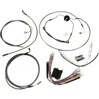487021 - Magnum Shielding Pearl Designer Handlebar Cable Install Kit For Harley Davidson FLTRSE3 1800 2009 30.5 - 35.5cm (12" - 14") - Black