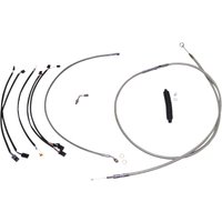 589961 - Magnum Shielding XR Handlebar Cable Install Kit For Harley Davidson FLDE 1750 2018-2020 30.5 - 35.5cm (12" - 14") - Chrome/Clear-Coated