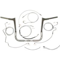 38869-412 - Magnum Shielding 1-1/4" Viking Handlebar Installation Kit For Harley Davidson FLHTCU 1690 2016 30.5 cm (12") - Chrome