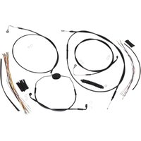 Image of 486321 - Magnum Shielding XR Handlebar Cable Install Kit For Harley Davidson FLTR 1584 30.5 - 35.5cm (12" - 14") - Black
